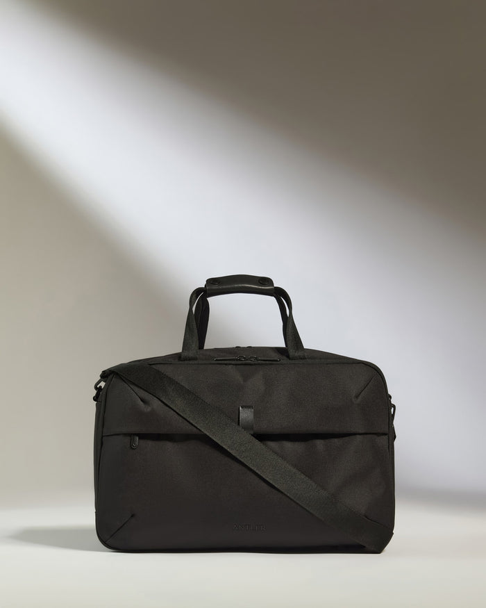 a black bag with a strap