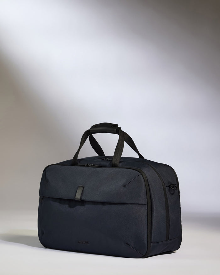 a black bag with a handle