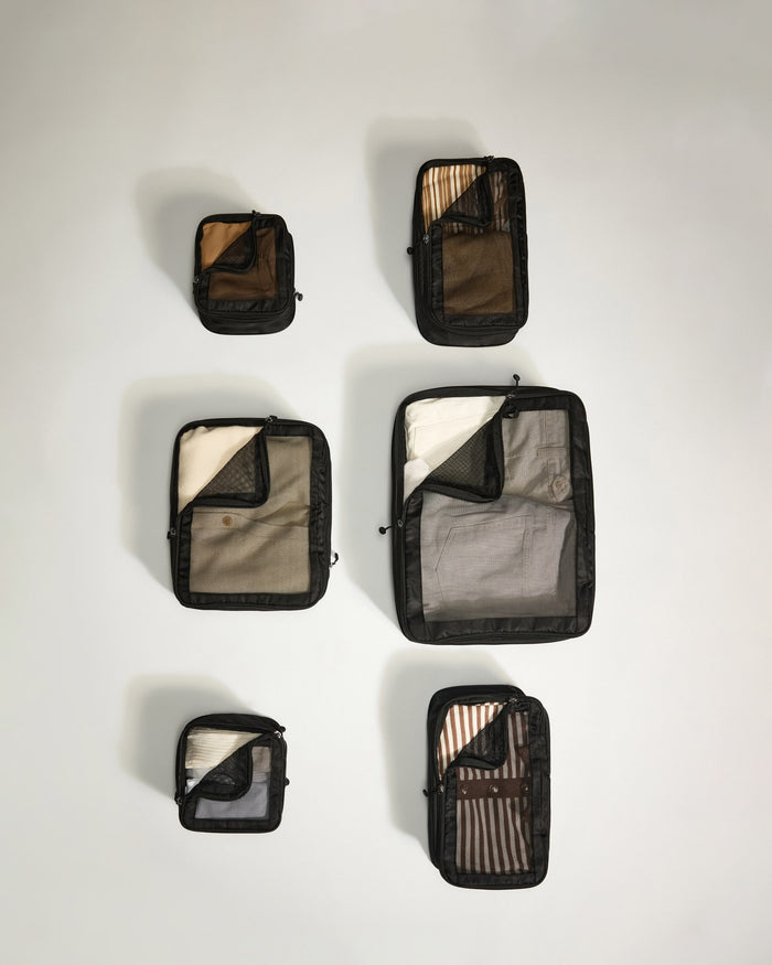 several different sized bags