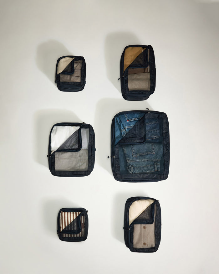 several different sized bags
