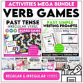 Past Tense Verbs : Regular and Irregular Games & Activities BUNDLE - Hot Chocolate Teachables