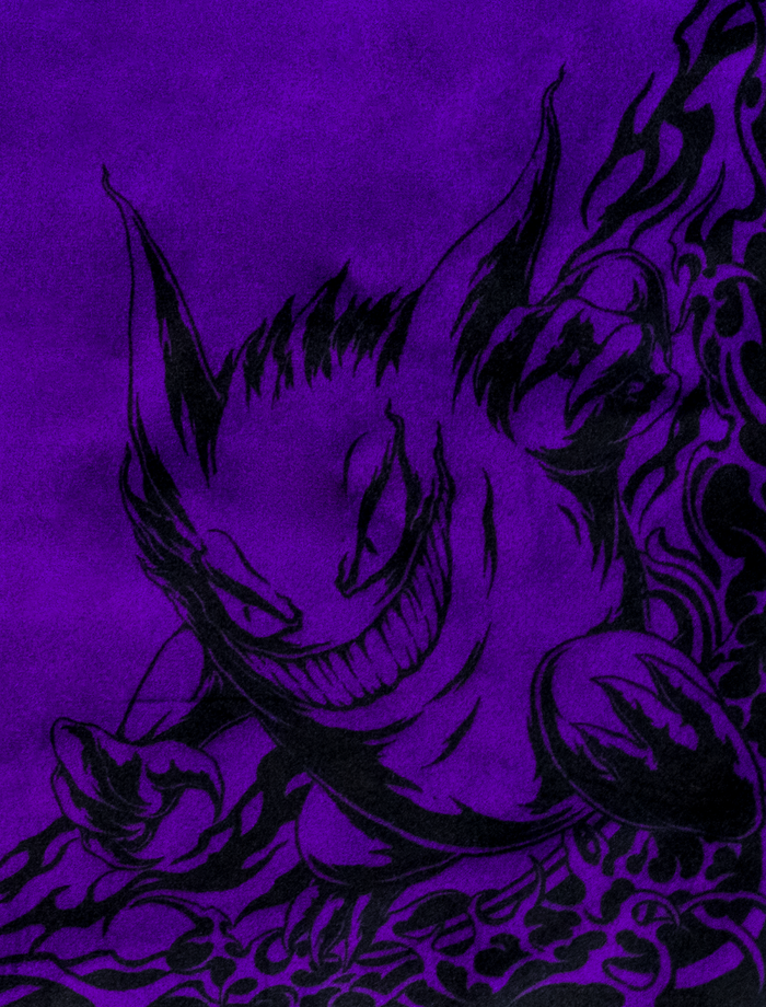Purple Evil - 2-Player Cloth Playmat - sleevechief