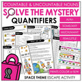 Quantifiers with Countable & Uncountable Nouns - A/An, Some, Any, Much, Many - Hot Chocolate Teachables