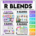 R Blends Phonics Bundle – BR, CR, DR, FR, GR, PR, TR Games & Task Cards - Hot Chocolate Teachables