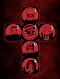 Red Moon Metal Dice (Set of 2) - sleevechief