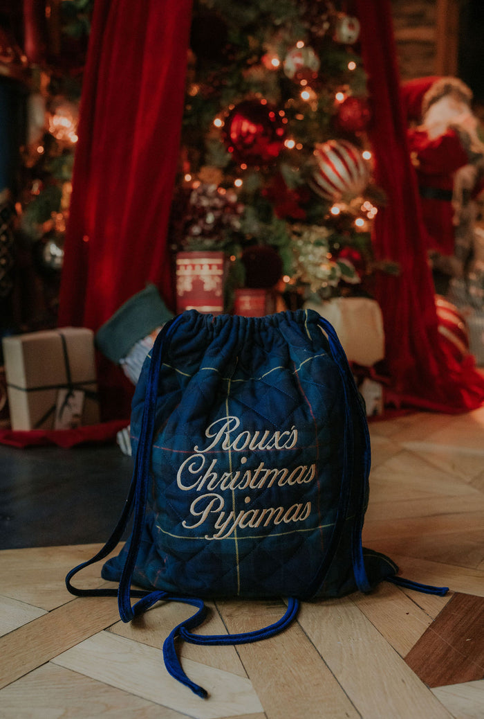Royal Navy Tartan Christmas Pyjama Bag