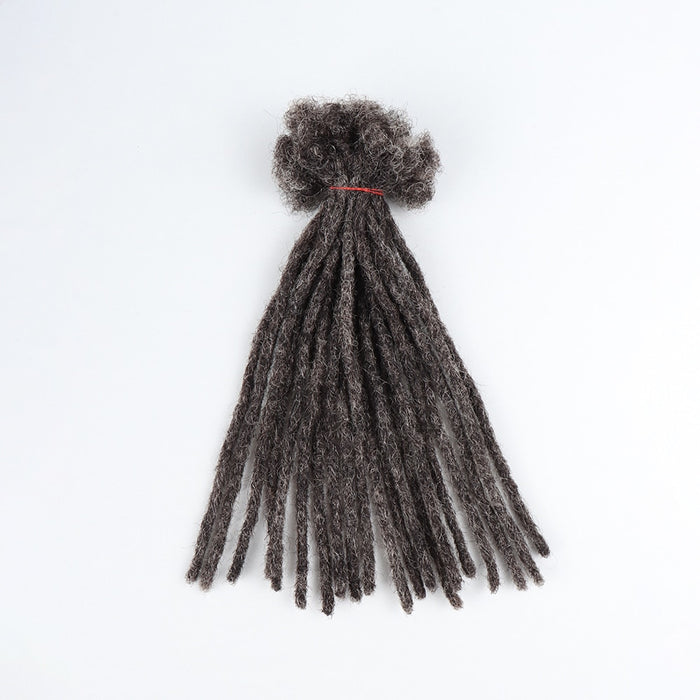 Salt And Pepper Color Cheap Dread Hair Extension