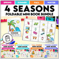Seasons Mini Books – ESL Basic Vocabulary for Spring, Summer, Fall & Winter - Hot Chocolate Teachables