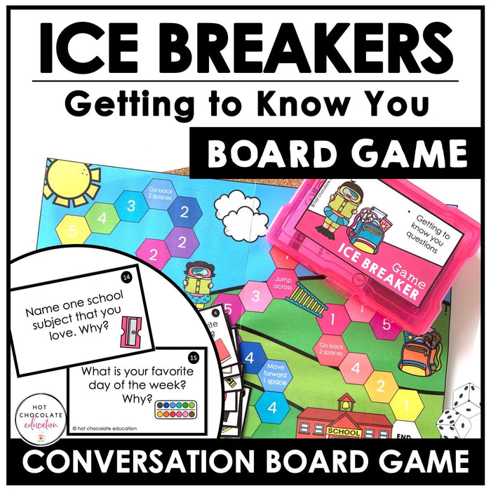 Sentence Building & Answering Questions Board Games BUNDLE - Hot Chocolate Teachables