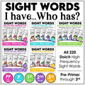 Sight Words I Have… Who Has? – Dolch Pre - Primer to 3rd Grade Reading Fluency Game - Hot Chocolate Teachables
