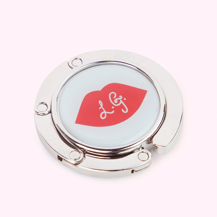 SKY GREY LIP HANDBAG HOOK