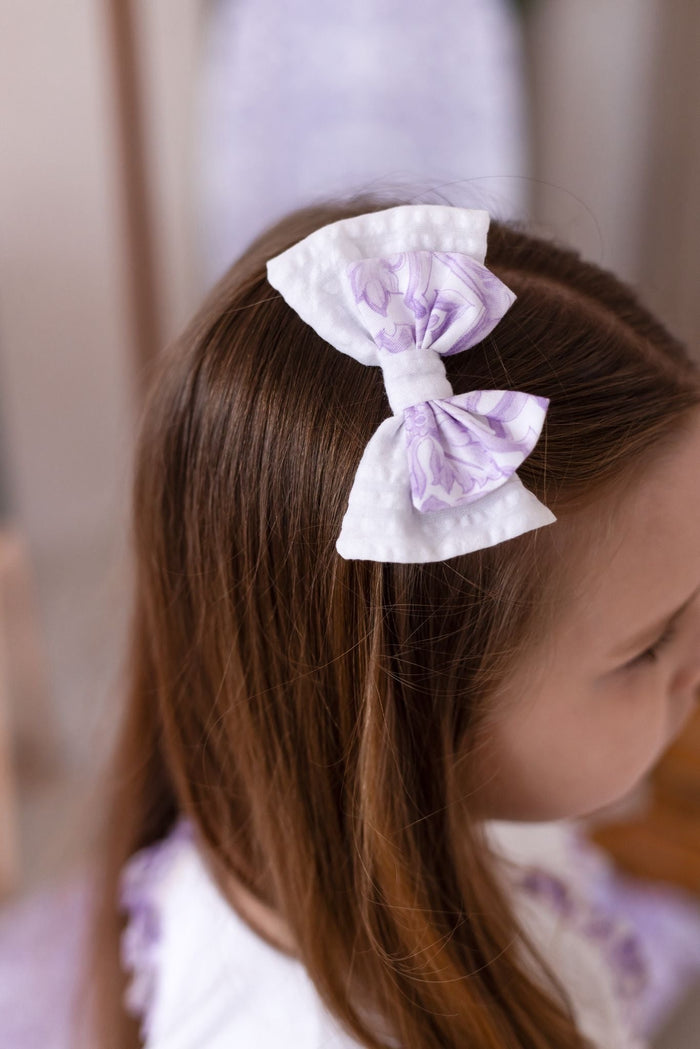 Small Lilac Capri Hairbow