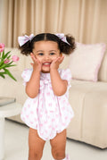 Small Pink Bow Print Hairbow