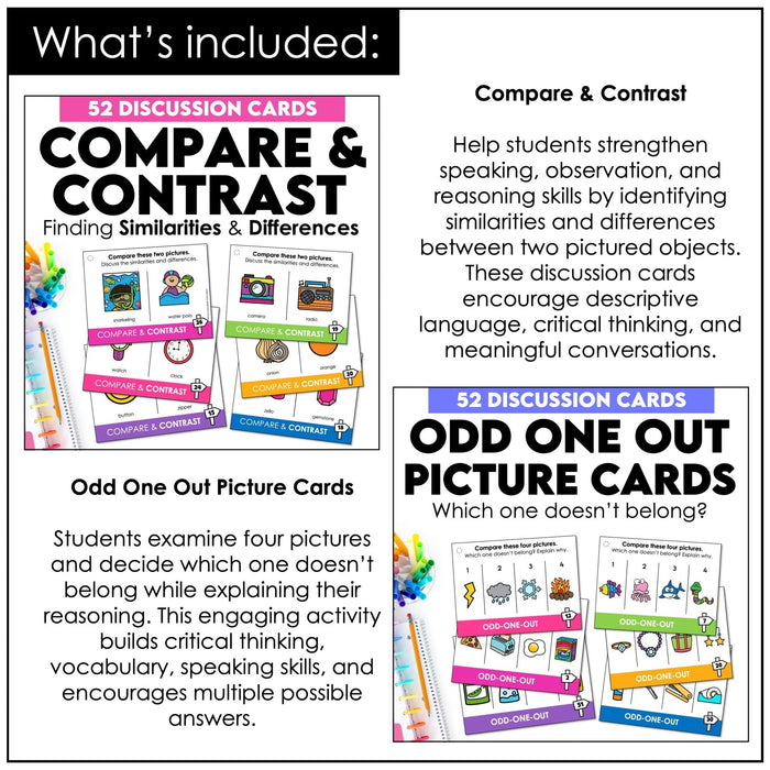 Speaking Task Cards Bundle – Critical Thinking Activities & Discussion Cards (ESL) - Hot Chocolate Teachables