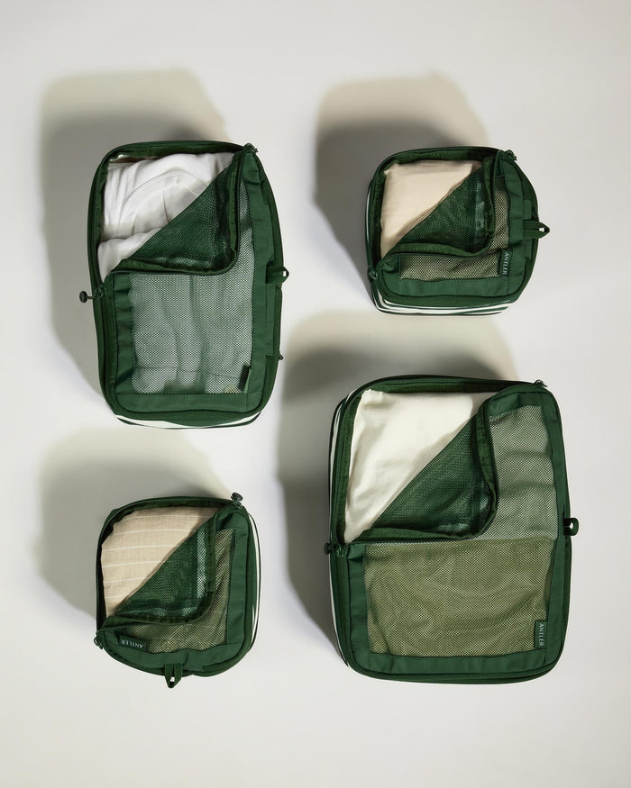 Antler Luggage -  Holiday Edit Packing Cubes 4 Pk Green - Packing Cube | 4 Pk Holiday Edit Packing Cubes 4 Pk Green