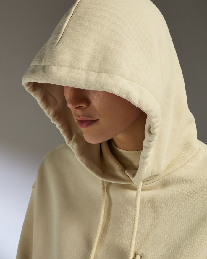 a person wearing a hoodie