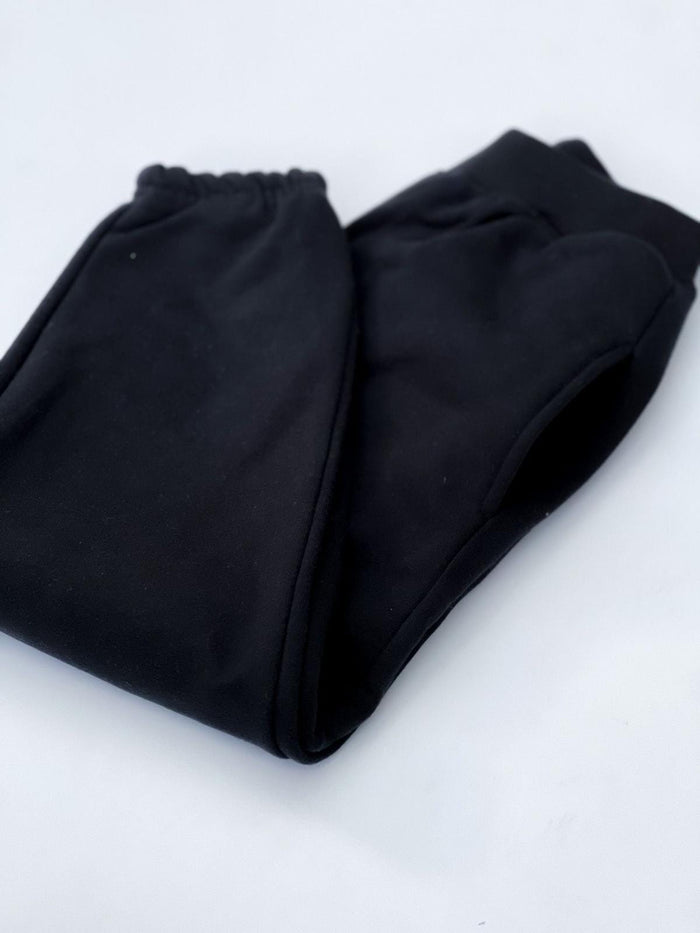 Unisex Black Personalised Est Hooded Tracksuit