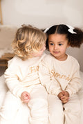Unisex Cream Personalised Waffle Knit Loungewear