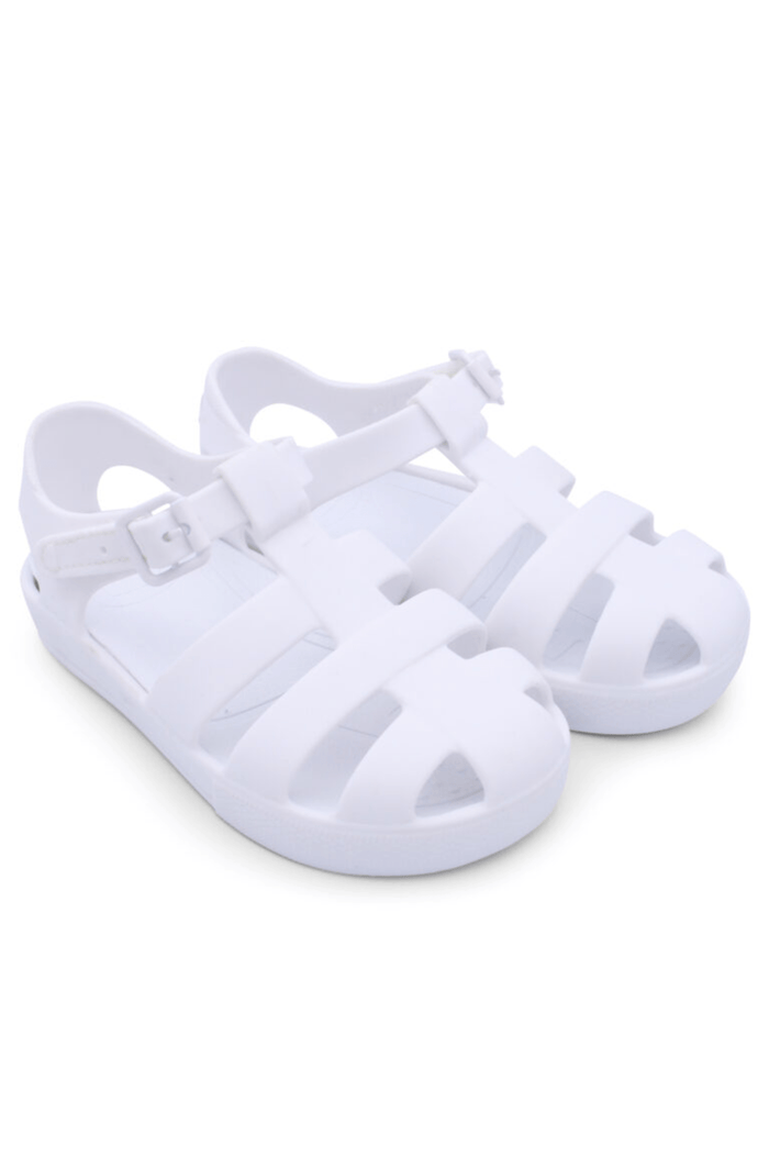Unisex White Jelly Sandals