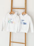 Unisex White Personalised Age Sweater