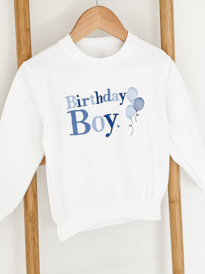 Unisex White Personalised Birthday Sweater