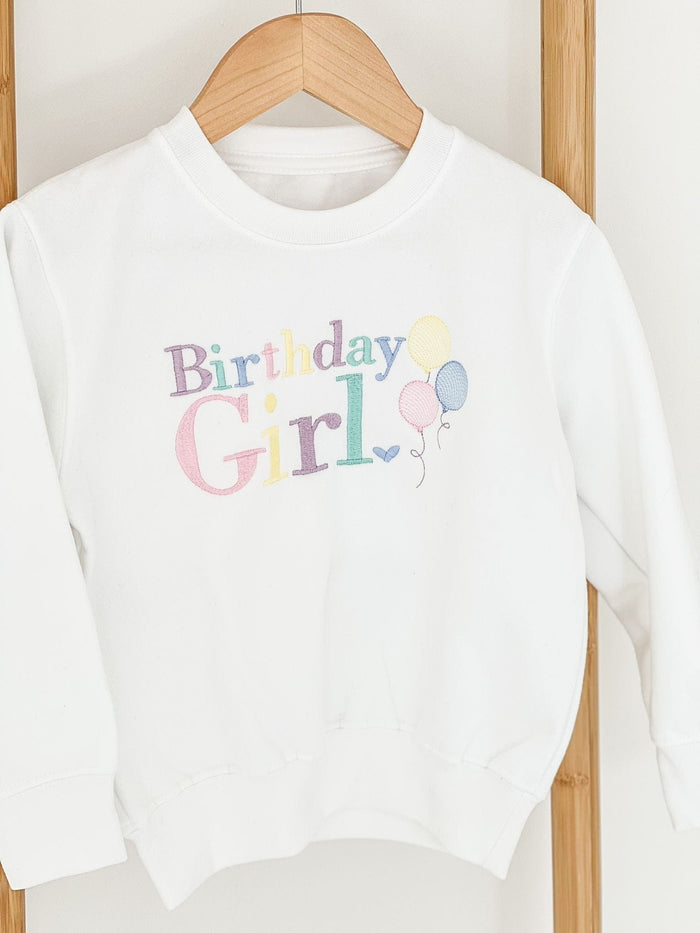 Unisex White Personalised Birthday Sweater