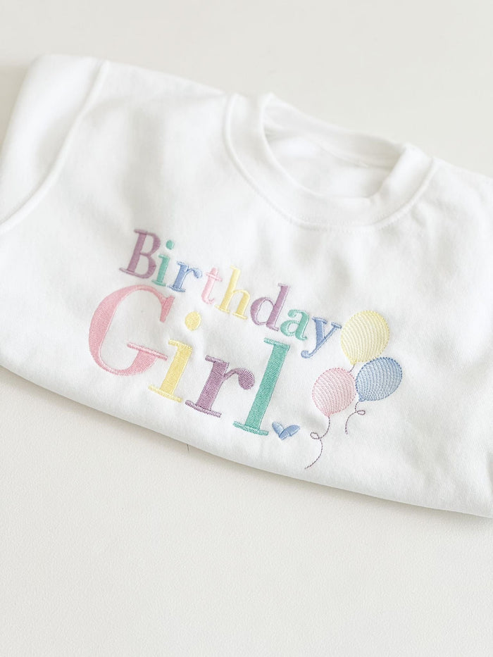 Unisex White Personalised Birthday Sweater