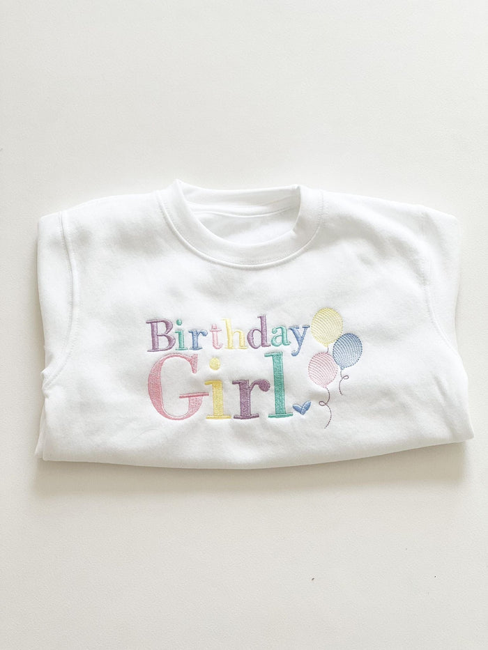 Unisex White Personalised Birthday Sweater