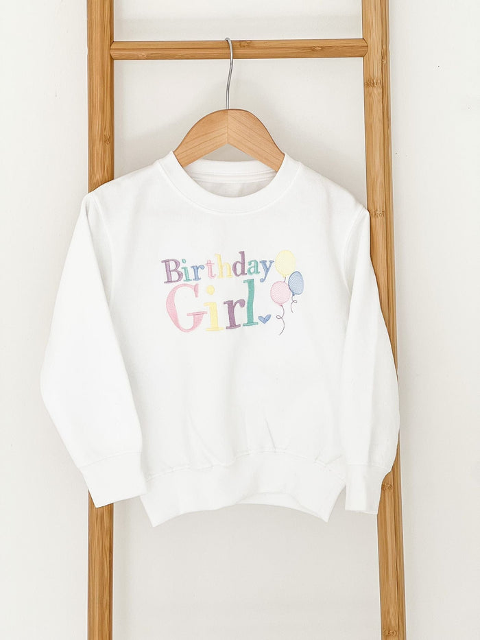 Unisex White Personalised Birthday Sweater