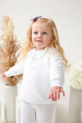 Unisex White Personalised Est Sweater Tracksuit