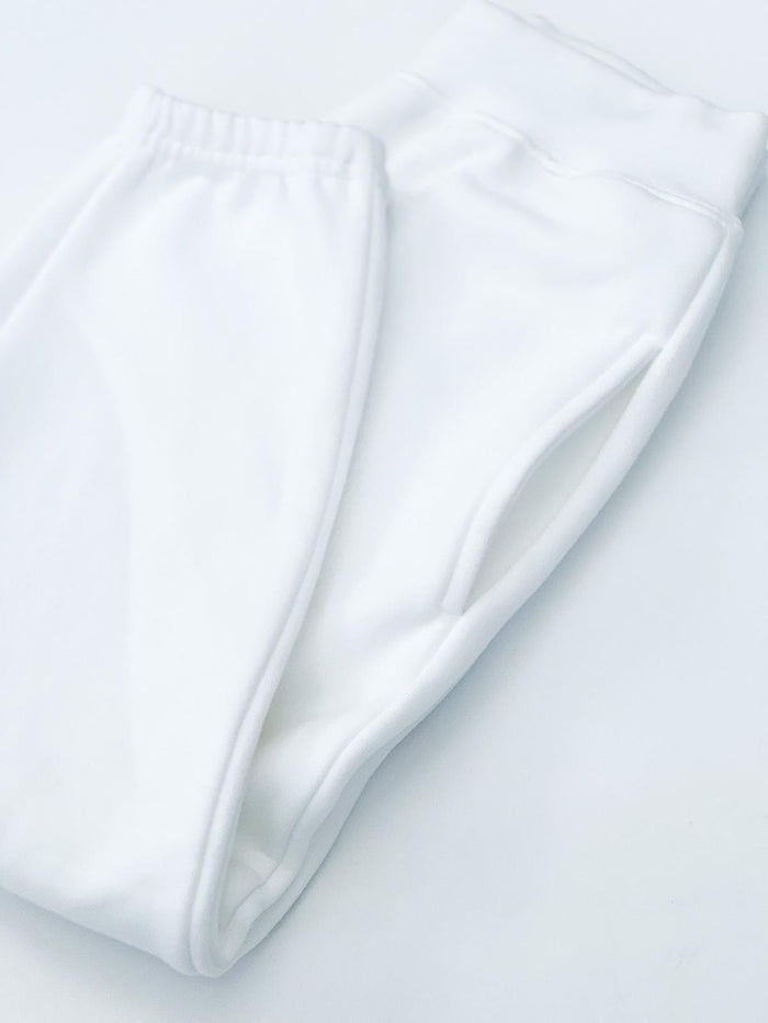 Unisex White Personalised Est Sweater Tracksuit