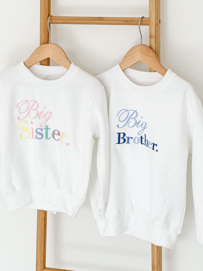 Unisex White Sibling Sweater