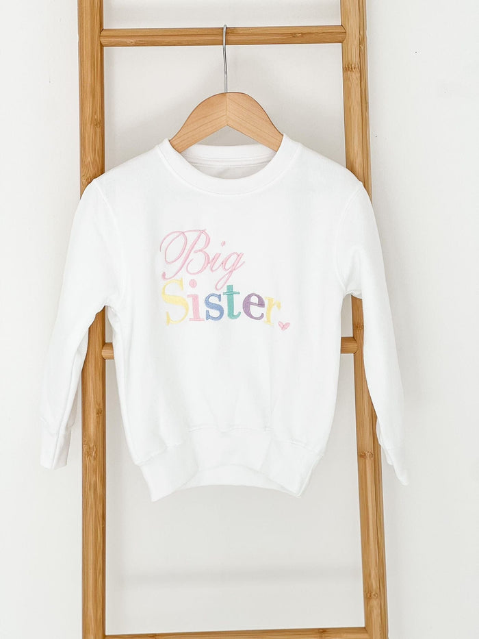 Unisex White Sibling Sweater