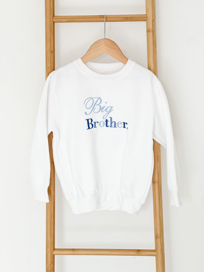 Unisex White Sibling Sweater