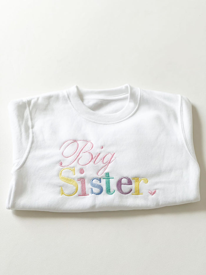 Unisex White Sibling Sweater