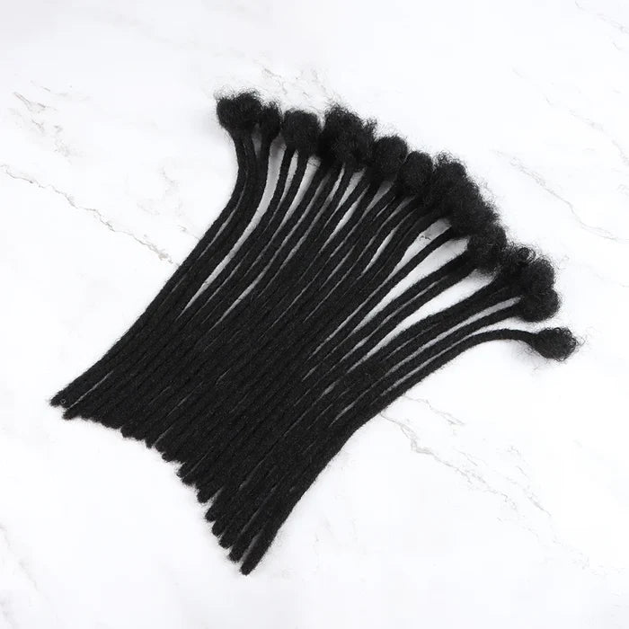VAST Human Dreadlock Handmade Crochet Braiding Dreadlocks Hair Extension Natural Color Human Hair Extension