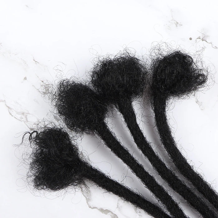 VAST Human Dreadlock Handmade Crochet Braiding Dreadlocks Hair Extension Natural Color Human Hair Extension