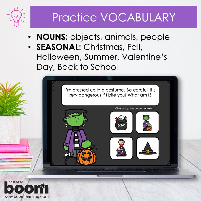 What am I? Guessing Game Bundle - Inferencing for Young Learners Boom Cards - Hot Chocolate Teachables