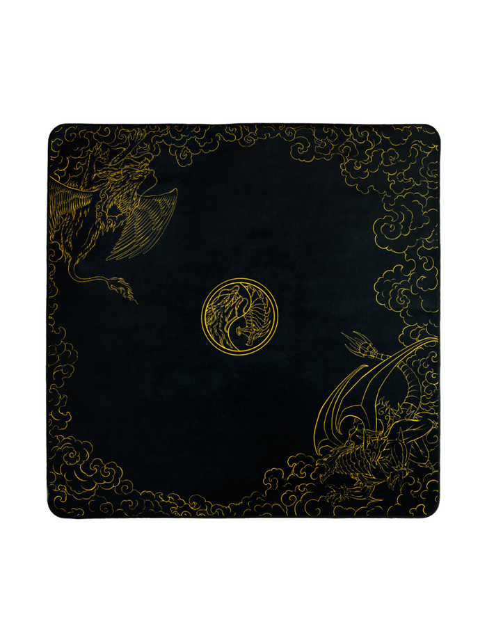 Yin & Yang Dragons  2-Player Cloth Playmat - sleevechief